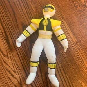 Vintage 90’s white power ranger plush